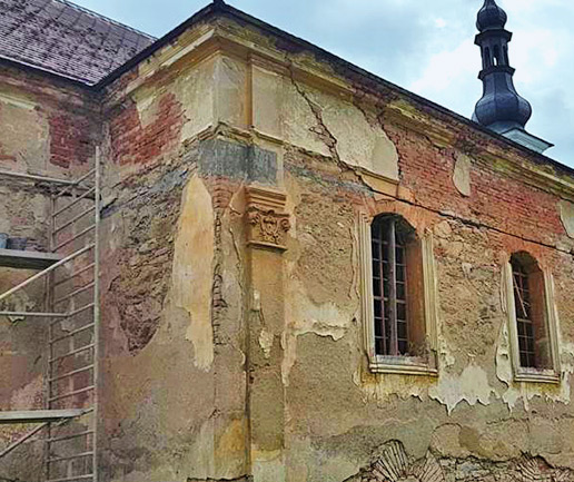 Statické zajištění, Kostel Srby
