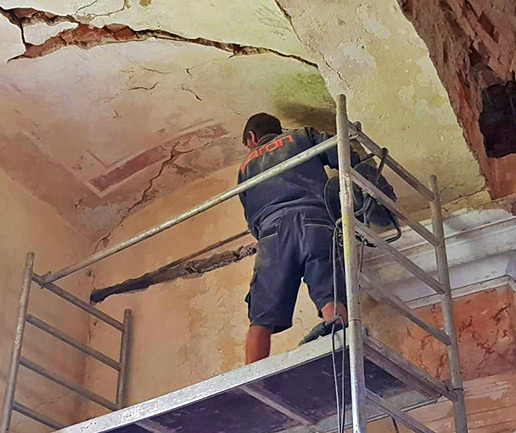 Statické zajištění, Kostel Srby